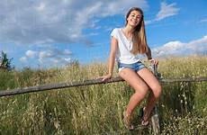 fence girl sitting teenage tuscany wooden italy dissolve stock royalty cultura d943