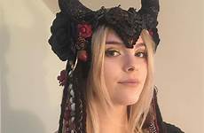 headdress goddess maleficent larp priestess
