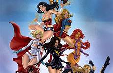 heroines dc marvel deviantart justice league torsor comic wonder woman comics girls starfire super lady supergirl heroine female women ladies