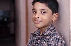 boy indian cute little portrait stock posing camera sad