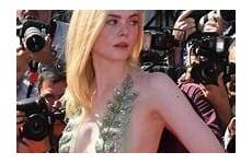 elle fanning side boob cannes