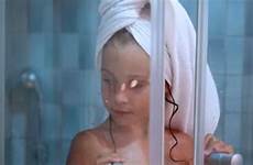 little girl shower door closes stock footage depositphotos
