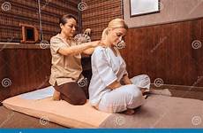 masseuse massaging