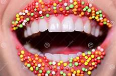 sweets multicolored teeth taste