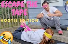 tape hogtie girlfriend boyfriend vs escape