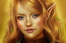 elf elves female blonde fantasy character sun portraits pretty hair portrait face dnd girl halfling woman characters gnome eyes ears