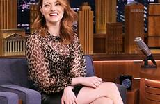 emma stone skirt leather lovely ladies wearing actress american