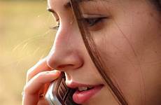 phone girl cell talking closeup