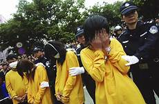 shame prostitutes shenzhen parades shaming proxenetas prostitutas cult cien reuters guangdong terrible