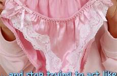 panties wear make him lingerie pink caught dressing thong sissy captions wearing satin lace feminization underwear beautiful these mistress transgender