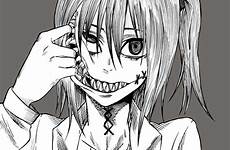 anime mouther embodied mouth gore monster creepy manga dark girl 5e girls dnd scary marimo iro teeth horror boy eyes