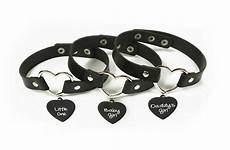 bdsm collars collar ddlg faux leather