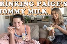 milk mommy drinking paige