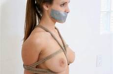 gagged bound submissive smutty tied bikini tgirl wasteland blondes breasted