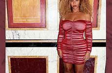 beyonce dress tight red wearing august buxom busty dailymail knowles off cb house she posed laurent saint birth after article