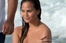 chrissy teigen celeb illustrated posing swimsuit nudes agdal nina miami braless breasts