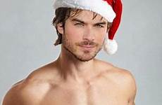 santa christmas ian gay somerhalder sexy men hot guys shirtless underwear merry naughty funny choose board saved store uploaded user