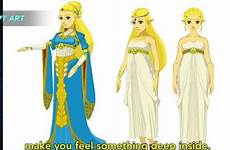 zelda breath wild legend princess outfit cosplay concept link princesa drawing character