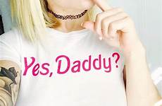 daddy yes top girl shirt baby sexy crop women pink ddlg sissy abdl print short tshirt cotton tee original funny