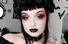 goth makeup gothic eye face hair beautiful dark pretty