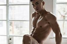 gay asian naked sexy stud desk muscular