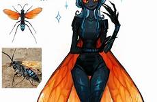 tarantula hawk fiship humanoid insects wasp insect anthro gijinka mythical e621 spider
