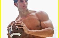 hot football muscle jocks shirtless hunk young abs boys pack players stud jeans guys hunks men sexy player holding cute