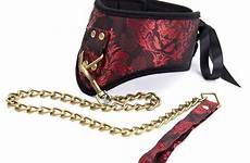 sex collar leash bondage bdsm restraints collars neck fetish adult chain slave games red adults necklace play sexy soft couples