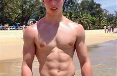 athletic men shirtless physique hunks jacob trunks