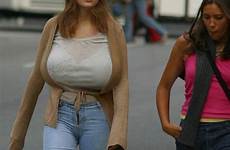 big boobs candid tits huge street women mega milf girls breast xxx breasted sweater tight top sur likes meaters