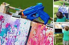 gun painting water squirt kids fun summer games diy mit game