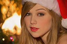 christmas fox alaina models blondes babes hat santa magazine women wallpaper px hd wallhere wallup wallpapers