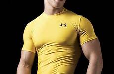 jock armour under jocks muscle yellow quintessential male men bodybuilders tight underarmour inc bodybuilding tee