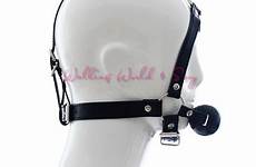 mask bondage harness restraints leather head gag mouth ball open sex silicon fetish toys games adult men women dhgate