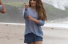 lea michele beach topless malibu photoshoot shoot goes just very celebmafia right now lucky responded coyly grateful matters she life