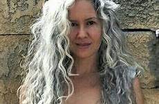 hair gray older women haired grey silver long sexy old woman beauties beauty natural curly beautiful white lace wigs womens