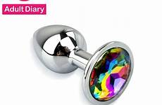 sex stainless steel booty plug anal toys diary beads crystal jewelry metal woman adult men butt massager prostate gay