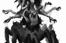 spider hybrid queen fantasy creatures monster girl mythical character arachnid tattoo dnd witch horror spiders mythology deus portraits beautiful saved