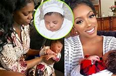 porsha williams baby her posting pj belly slammed napping pic after