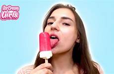 popsicle licking ice cream asmr girls natalia eating