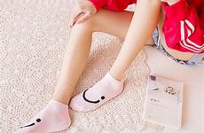 socks cute sock women comfortable smie ankle cotton candy short face female funny color