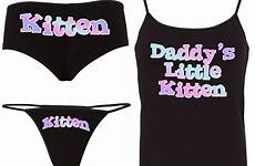ddlg kitten daddys camisole little set matching boyshort thong panties princess short boy sexy girl daddy
