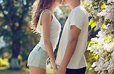 couple young kiss pretty kissing teens sensual stock sunny warm teen girl boy depositphotos
