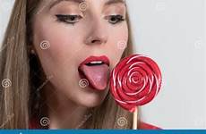 licking lollipop red gorgeous adult preview