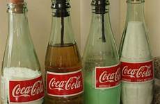 coke read cola glass bottles