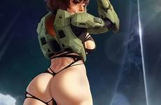 halo spartan chief master hentai girl female themaestronoob ass rule34 cheeks 34 rule big sir rebooted foundry comments nsfw fem