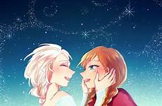 elsa anna frozen disney anime princess pixiv zerochan arendelle original full amu iori mizuno drawn sisters snow queen donmai