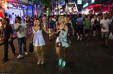 pattaya thailand sex red light street prostitutes district women walking asia bars thai girl nightlife southeast bar inside men orgy