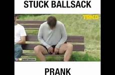 sack ball ballsack prank stuck