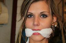 gags tied cleave gag gagged gorgeous harmon submissive model